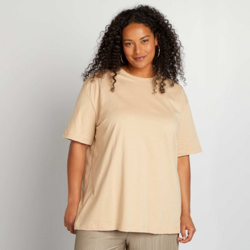 Tee-shirt en maille jersey - Beige