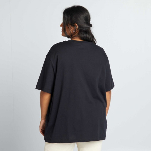 Tee-shirt en maille jersey - Noir