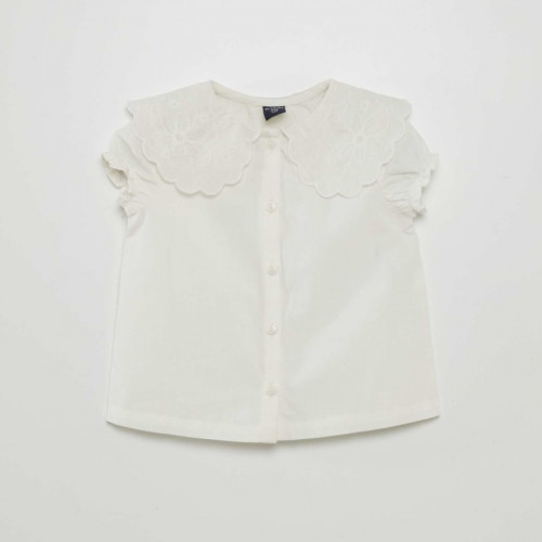 Blouse en popeline - Blanc