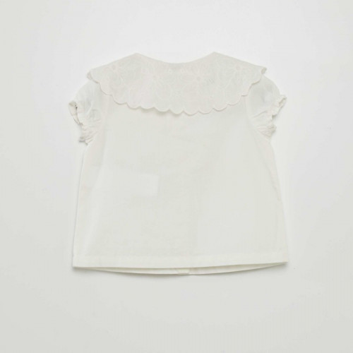 Blouse en popeline - Blanc