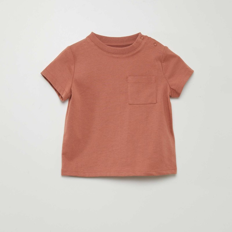 T-shirt à manches courtes avec poches - Rose