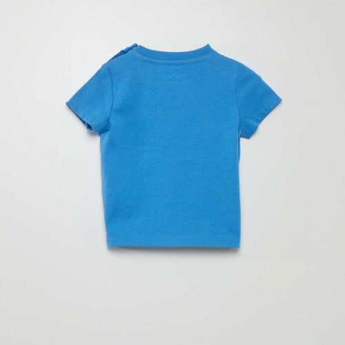 T-shirt à manches courtes avec poches - Bleu