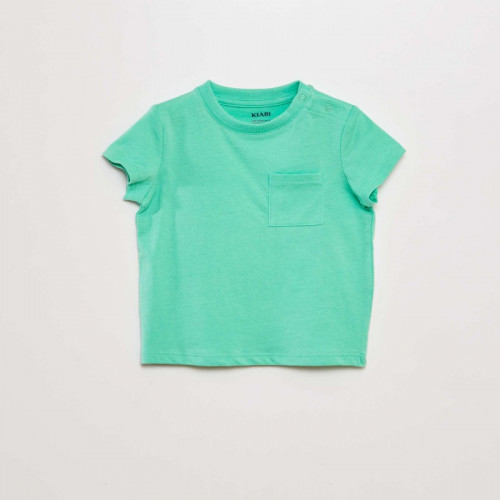 T-shirt à manches courtes avec poches - Vert