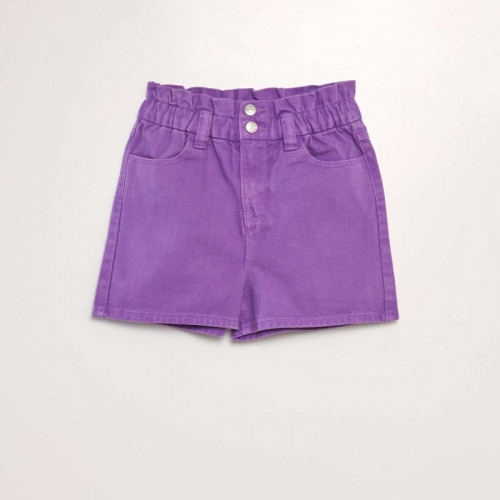 Short en denim coloré - Violet