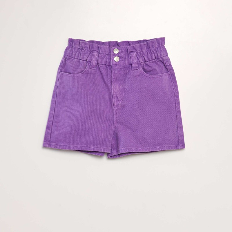 Short en denim coloré - Violet