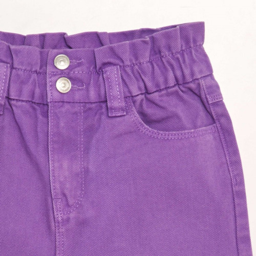 Short en denim coloré - Violet