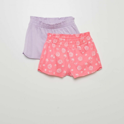 Lot de 2 shorts légers - 2 pièces - Rose