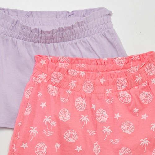 Lot de 2 shorts légers - 2 pièces - Rose