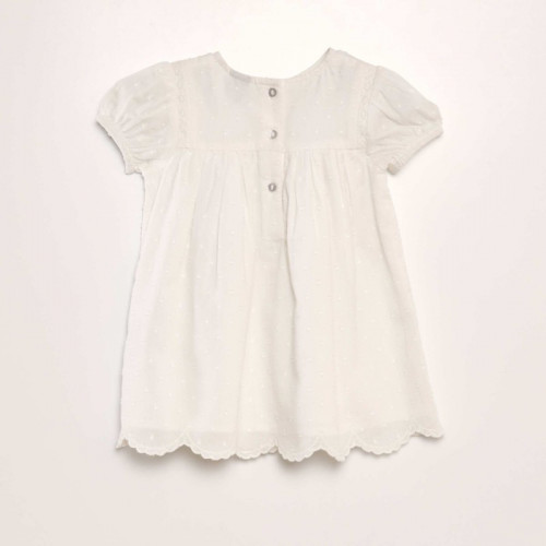 Blouse en voile de coton - Blanc