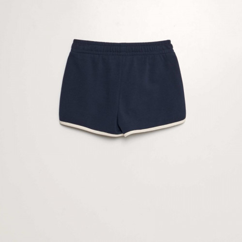 Short en molleton fin - Bleu