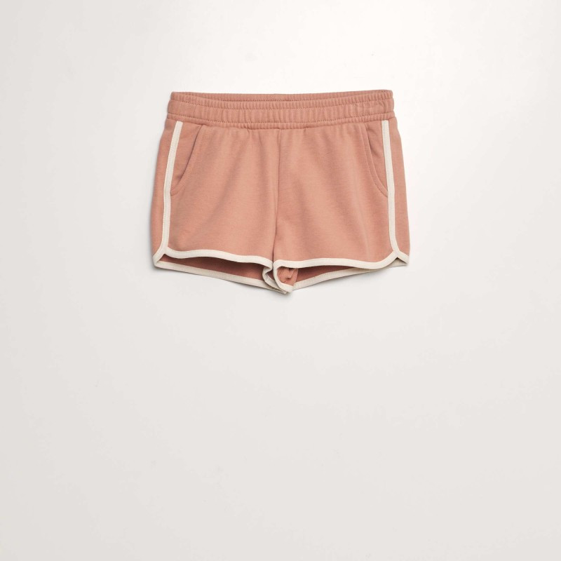 Short en molleton fin - Rose