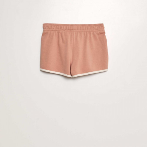 Short en molleton fin - Rose