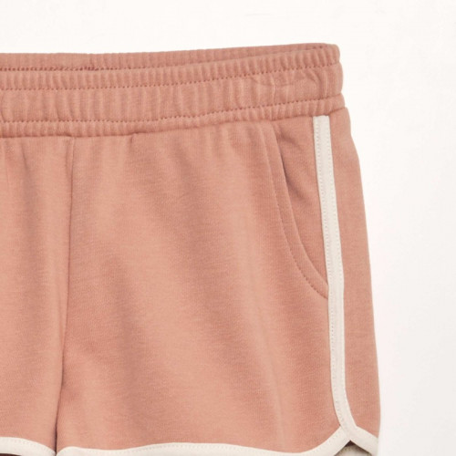 Short en molleton fin - Rose