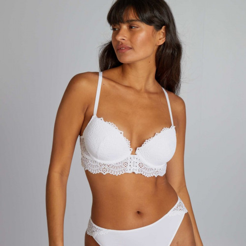 Soutien-gorge push-up coques amovibles - Blanc