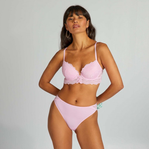 Soutien-gorge push-up coques amovibles - Rose