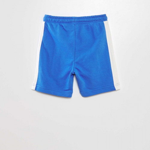 Short en molleton fin - Bleu