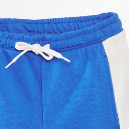 Short en molleton fin - Bleu