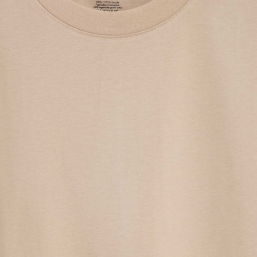 T-shirt à col rond en coton - Tough Cotton™ - Beige clair