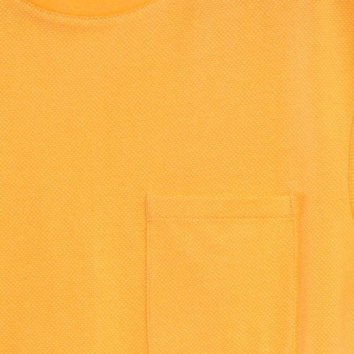 T-shirt moucheté à poche poitrine - Orange