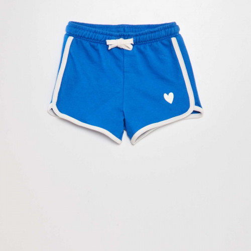 Short imprimé en french terry - Bleu