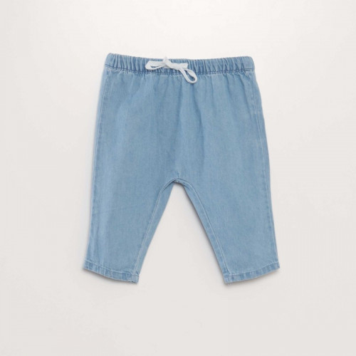 Pantalon léger en coton - Bleu