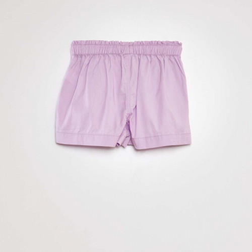 Short paperbag avec ceinture - Violet