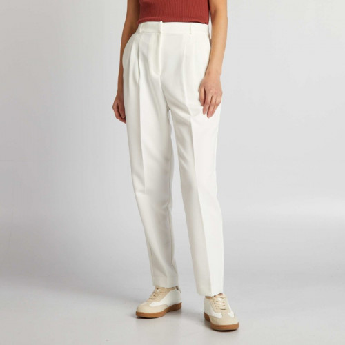 Pantalon cigarette d'ensemble - Blanc