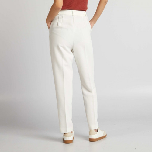 Pantalon cigarette d'ensemble - Blanc