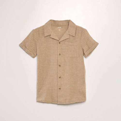 Chemise manches courtes - Beige