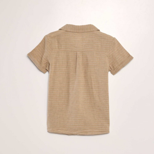 Chemise manches courtes - Beige