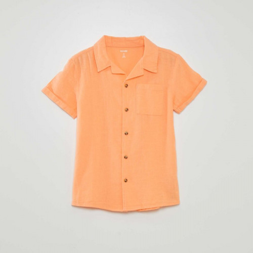 Chemise manches courtes - Orange