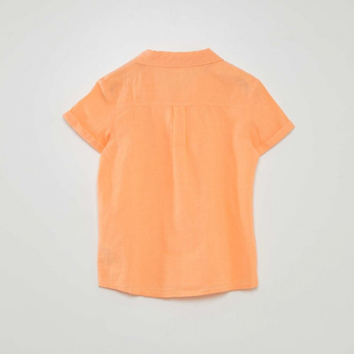 Chemise manches courtes - Orange