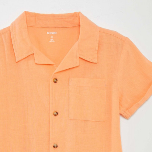 Chemise manches courtes - Orange