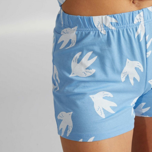 Ensemble pyjama débardeur + short - 2 pièces - Bleu