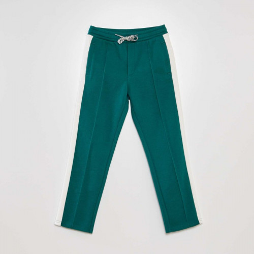 Pantalon de jogging en piqué de coton - Vert