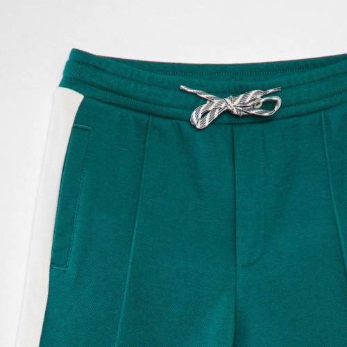 Pantalon de jogging en piqué de coton - Vert