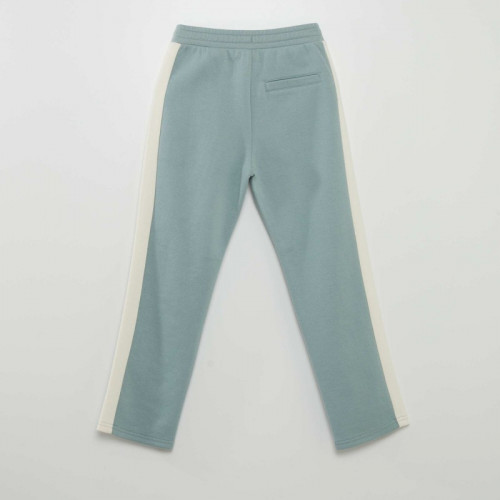 Pantalon de jogging en piqué de coton - Bleu gris