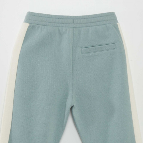 Pantalon de jogging en piqué de coton - Bleu gris