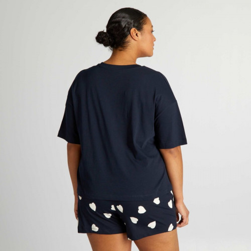 Ensemble pyjama short - 2 pièces - Bleu marine