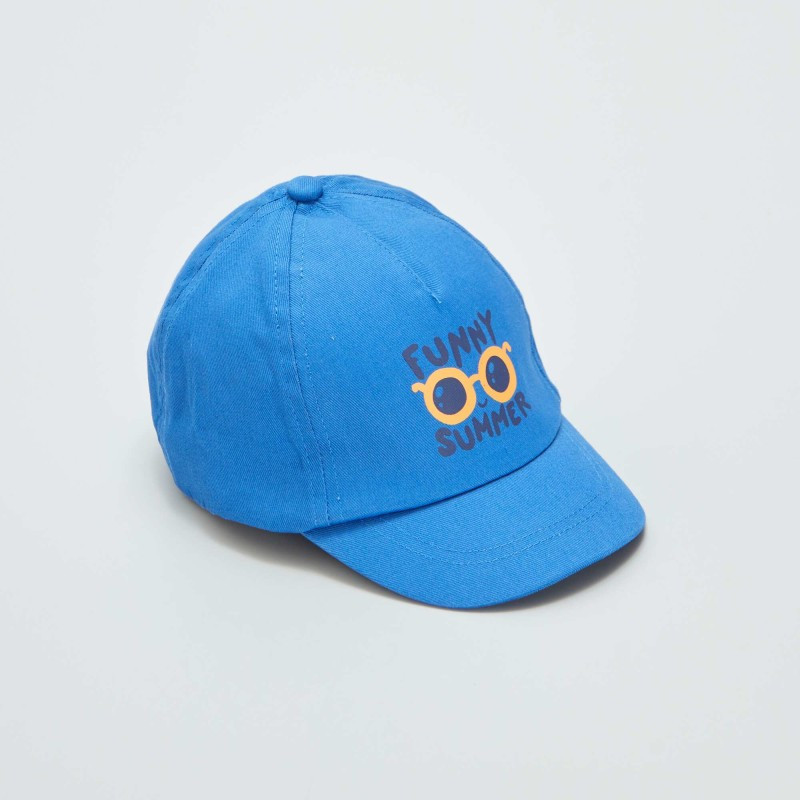 Casquette en toile imprimée - Bleu