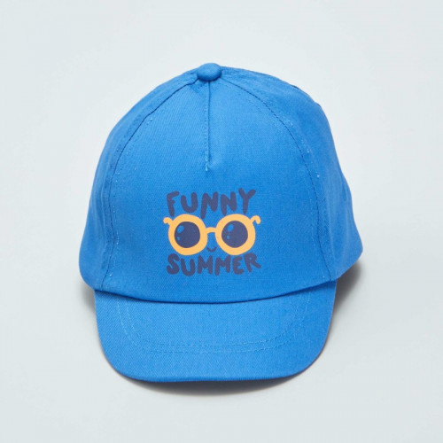 Casquette en toile imprimée - Bleu