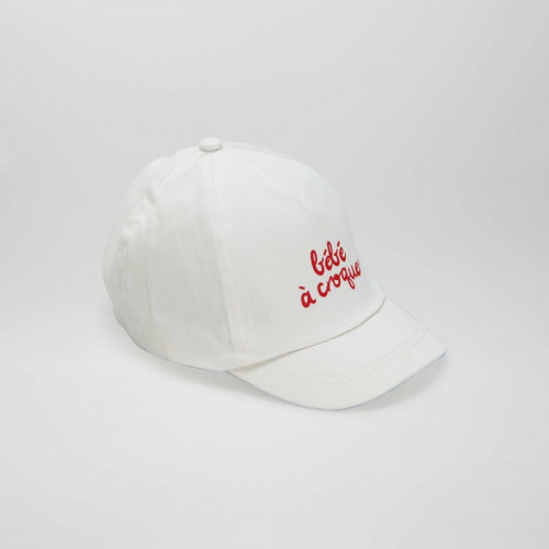 Casquette en toile imprimée - Blanc