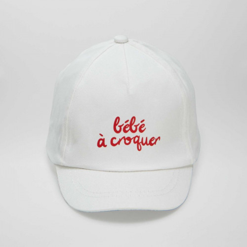 Casquette en toile imprimée - Blanc