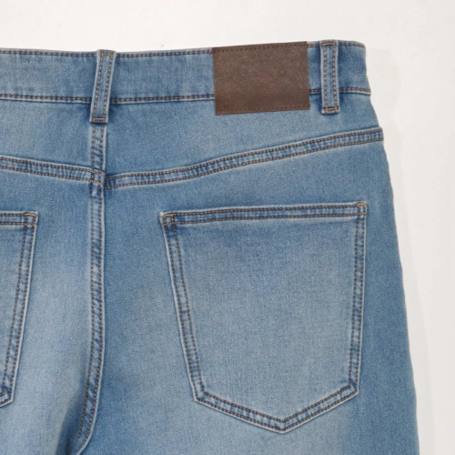 Bermuda slim en jean à 5 poches - Double stone