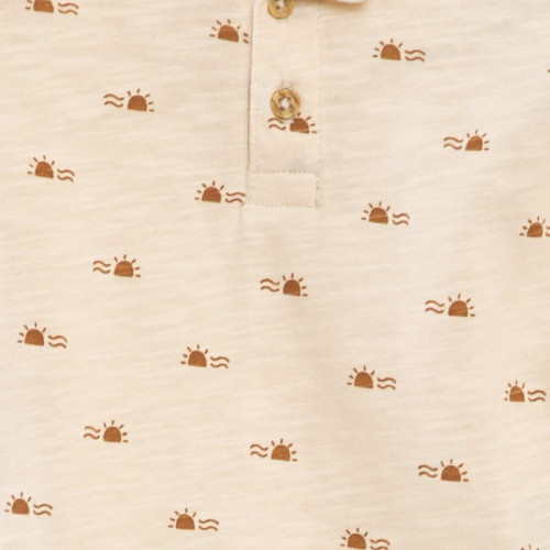 Polo à motif - Beige