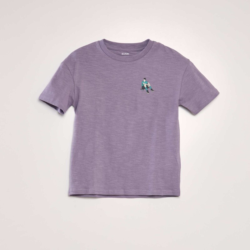 T-shirt en jersey 'Skate' - Violet