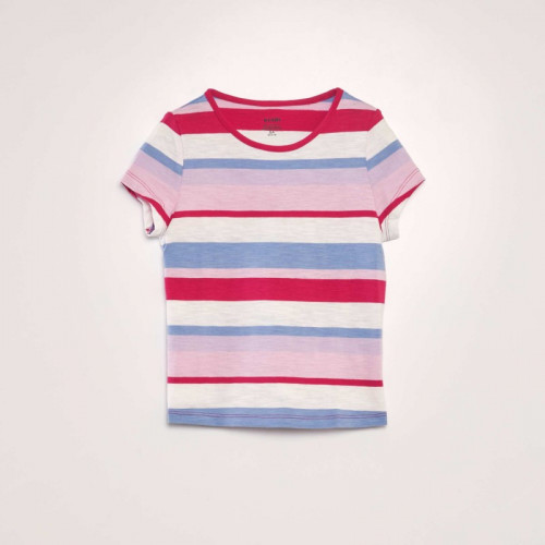 T-shirt forme boxy - Rose