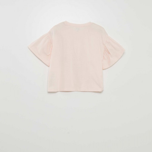 T-shirt imprimé 'fruits' manches courtes - Rose