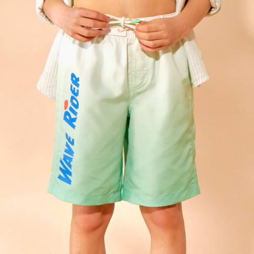 Short de bain long - Vert tie and dye