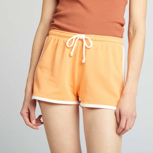 Short américain en molleton - Orange